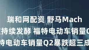 瑞和网配资 野马Mach-E停售风波持续发酵 福特电动车销量Q2暴跌超三成